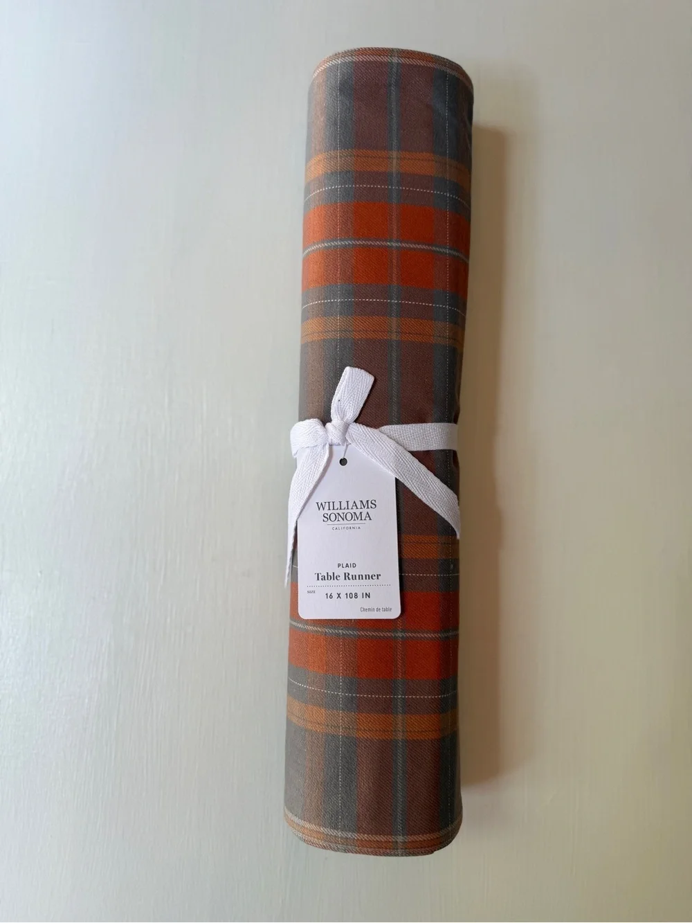 NWT Williams Sonoma PLYMOUTH PLAID BUNDLE: TABLE RUNNER & (4) NAPKINS AUTUMN